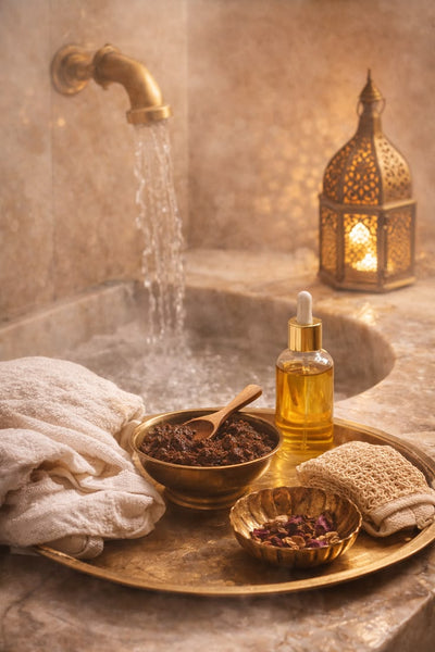 Traditional Berber brightening ritual