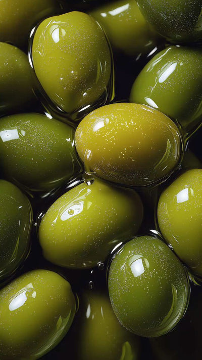 Cold-pressed green olive paste